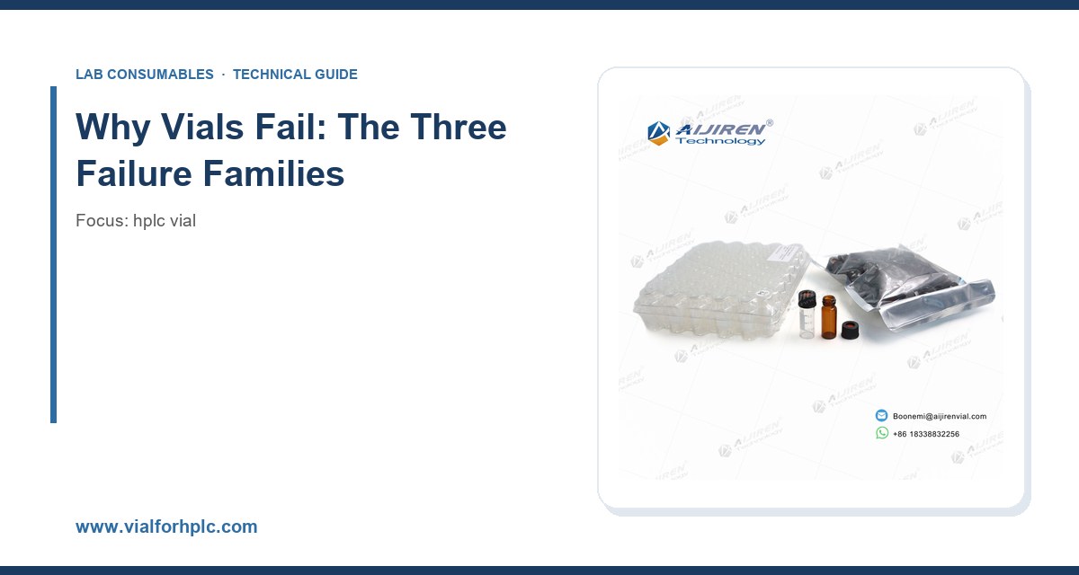 Why Vials Fail: The Three Failure Families