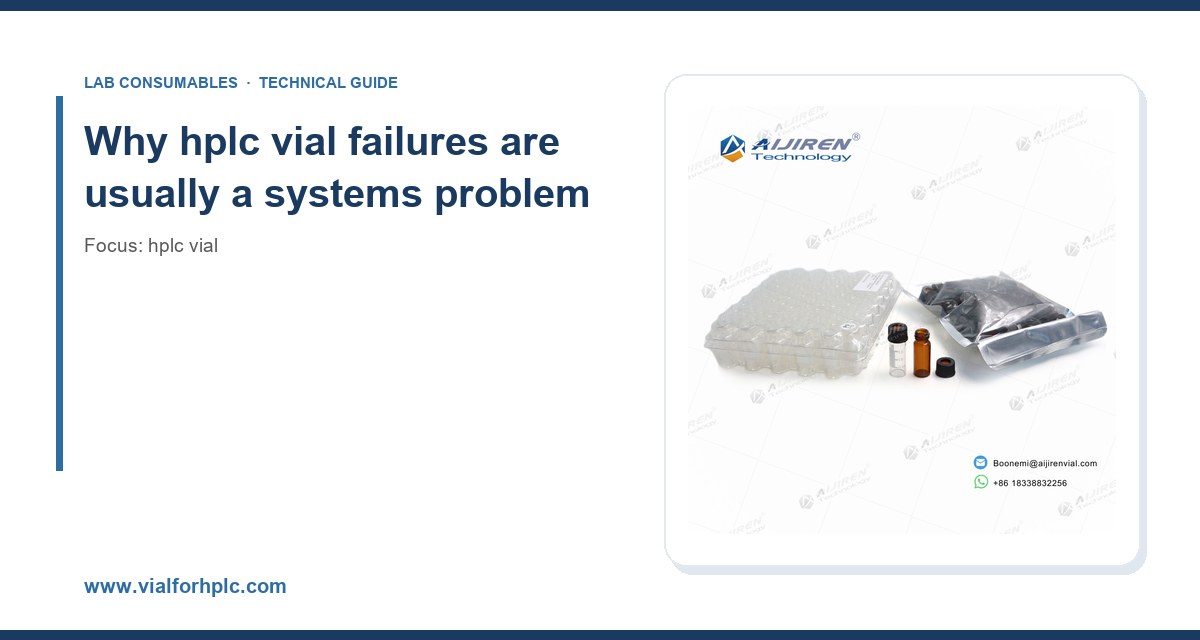 Why hplc vial failures are usually a systems problem